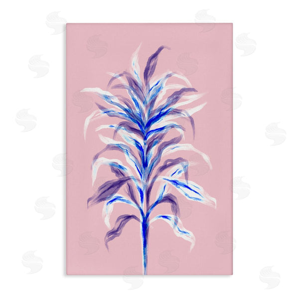 stupell industries Martina Pavlova | Pink Bamboo with Leaves