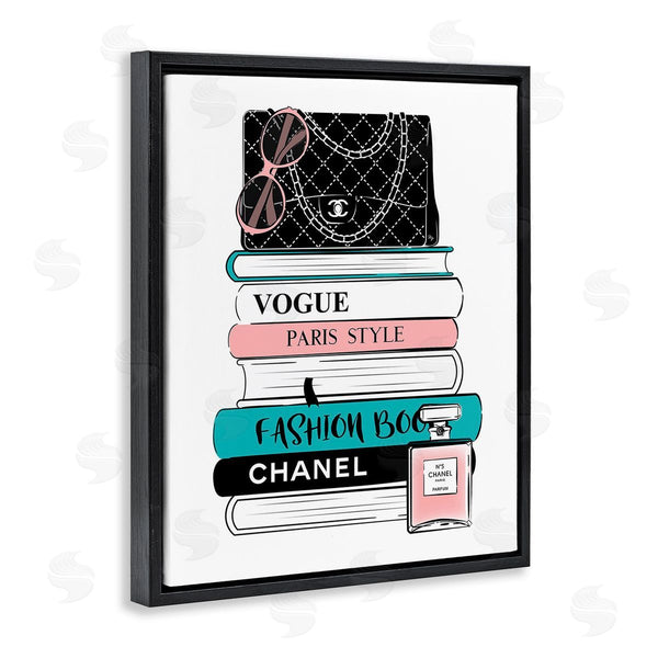 Stupell Industries Martina Pavlova | Pink & Blue Bookstack Wall Art