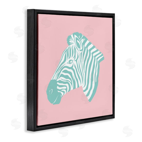 Stupell Industries Martina Pavlova | Pink & Blue Zebra Wall Art