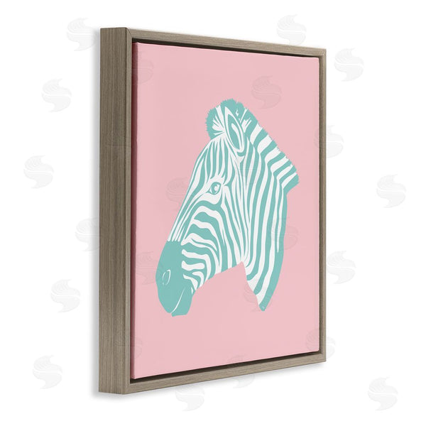 Stupell Industries Martina Pavlova | Pink & Blue Zebra Wall Art