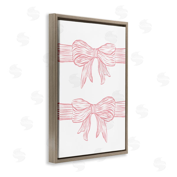 Stupell Industries Martina Pavlova | Pink Bows On White
