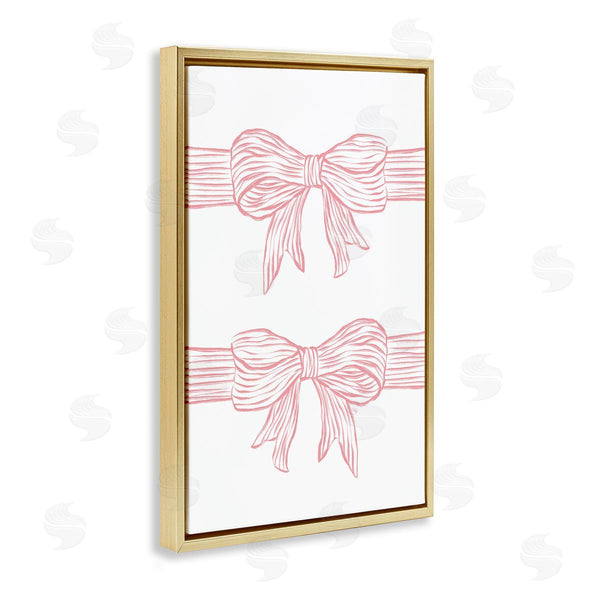 Stupell Industries Martina Pavlova | Pink Bows On White