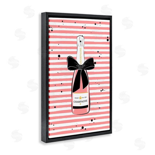 Stupell Industries Martina Pavlova | Pink Champagne On Stripes
