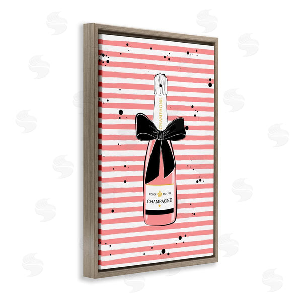 Stupell Industries Martina Pavlova | Pink Champagne On Stripes