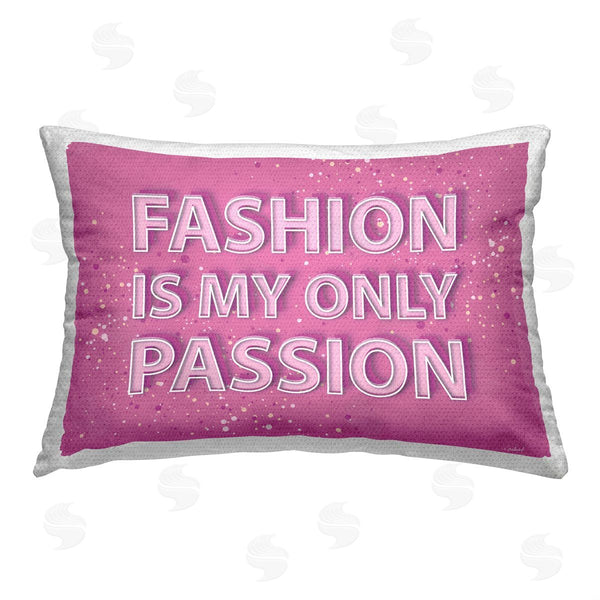 Stupell Industries Martina Pavlova | Pink Fashion Is Passion Printed Throw Pillow
