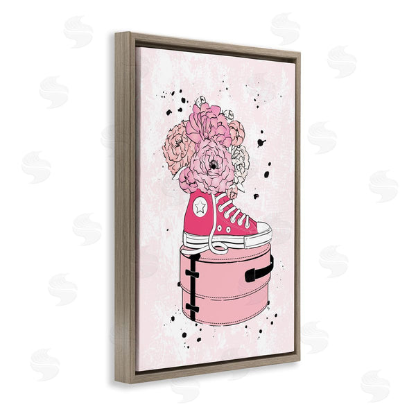 Stupell Industries Martina Pavlova | Pink Floral Sneaker