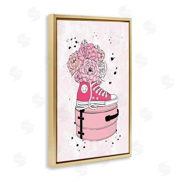 Stupell Industries Martina Pavlova | Pink Floral Sneaker