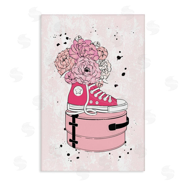 stupell industries Martina Pavlova | Pink Floral Sneaker