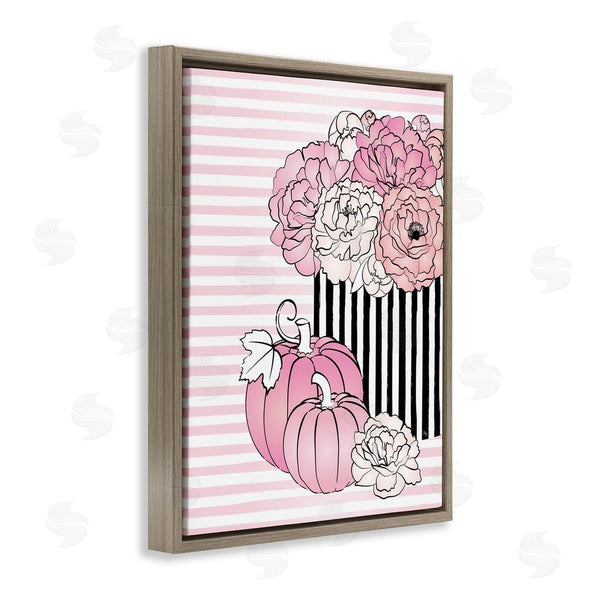 Stupell Industries Martina Pavlova | Pink Florals & Pumpkins Wall Art