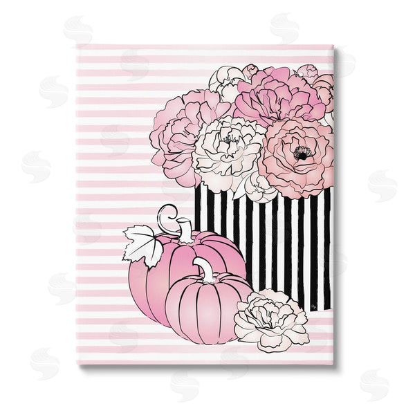 stupell industries Martina Pavlova | Pink Florals & Pumpkins Wall Art