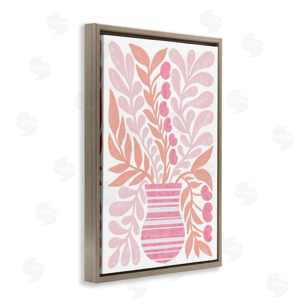 Stupell Industries Martina Pavlova | Pink Fronds Vase Wall Art