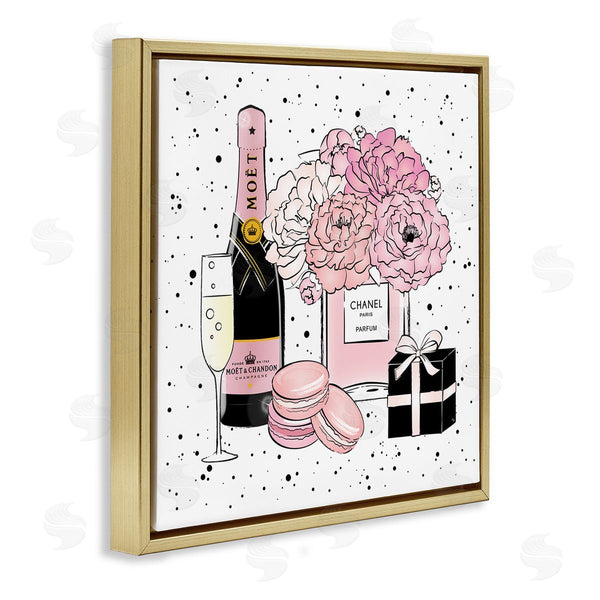 Stupell Industries Martina Pavlova | Pink Glam Celebration Champagne