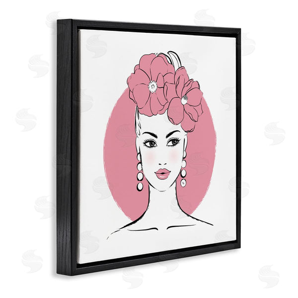 Stupell Industries Martina Pavlova | Pink Lady Portrait