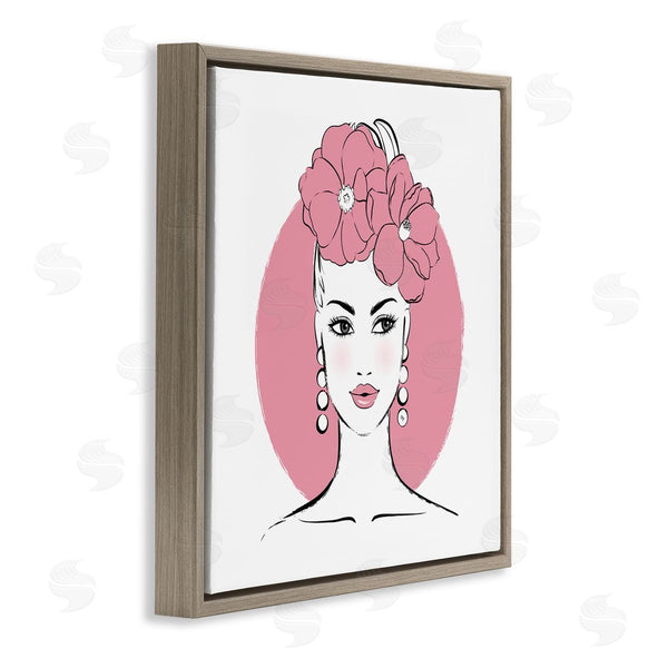 Stupell Industries Martina Pavlova | Pink Lady Portrait