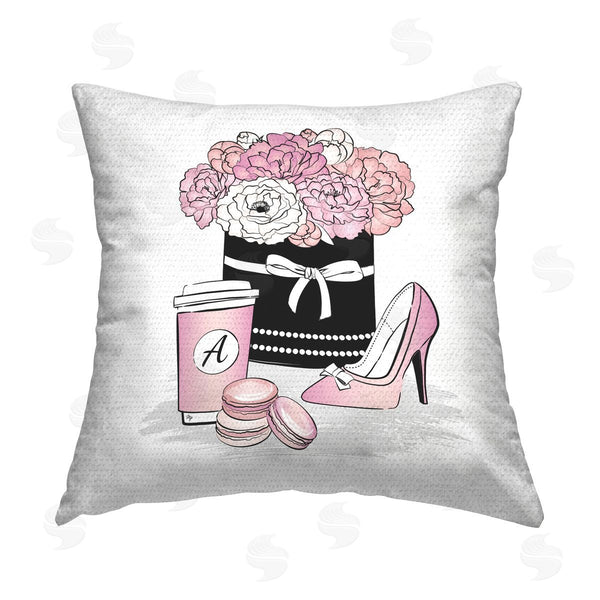 Stupell Industries Martina Pavlova | Pink Life Accessories Printed Throw Pillow