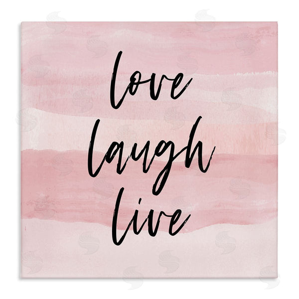 stupell industries Martina Pavlova | Pink Love Laugh Live Phrase