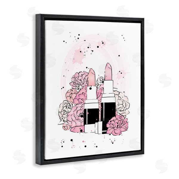 Stupell Industries Martina Pavlova | Pink Peony Glam Lipstick Cosmetic