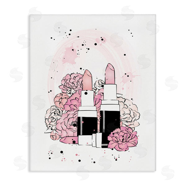 stupell industries Martina Pavlova | Pink Peony Glam Lipstick Cosmetic