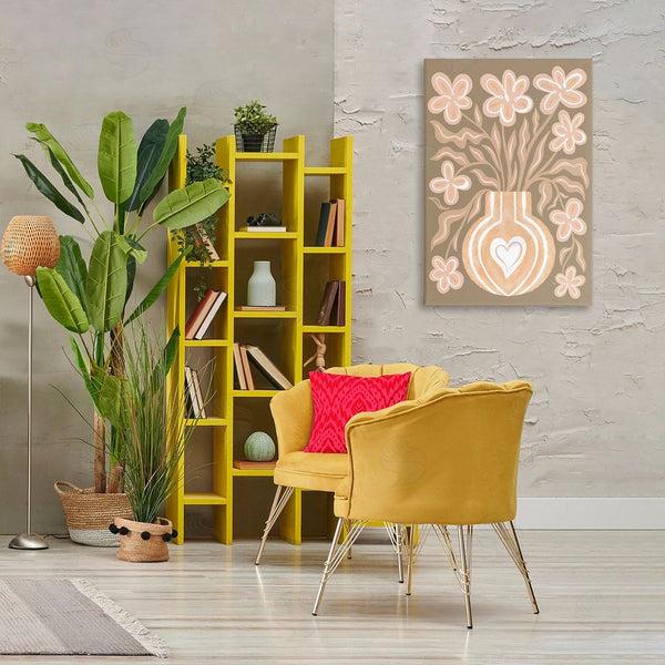 Stupell Industries Martina Pavlova | Pink Retro Flower Vase Wall Art