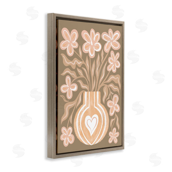 Stupell Industries Martina Pavlova | Pink Retro Flower Vase Wall Art