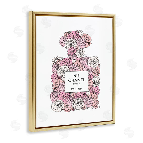 Stupell Industries Martina Pavlova | Pink Rose Perfume Bottle Fashion