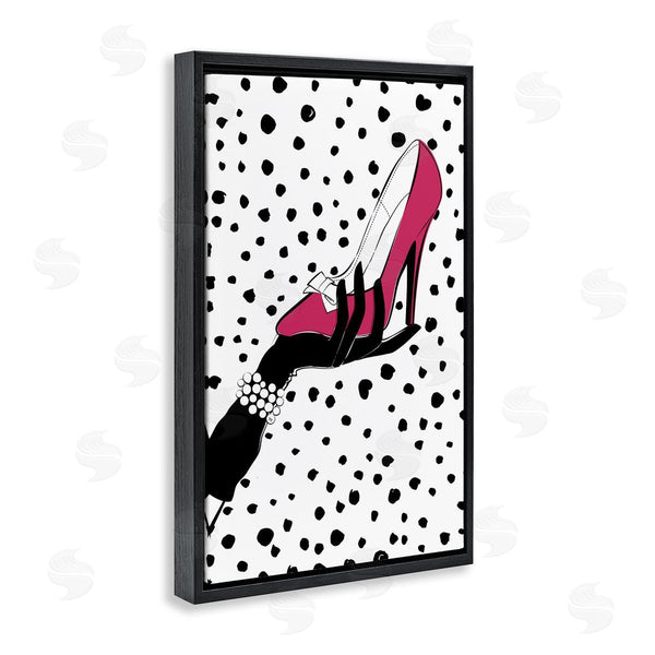 Stupell Industries Martina Pavlova | Pink Shoe With Dots