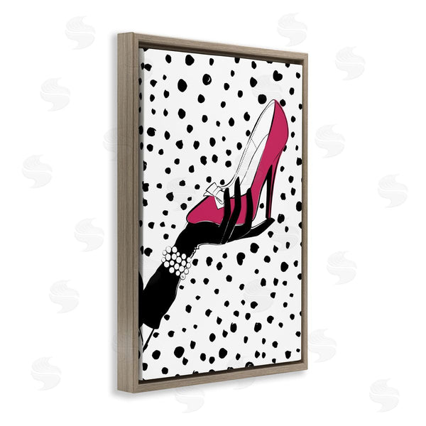 Stupell Industries Martina Pavlova | Pink Shoe With Dots