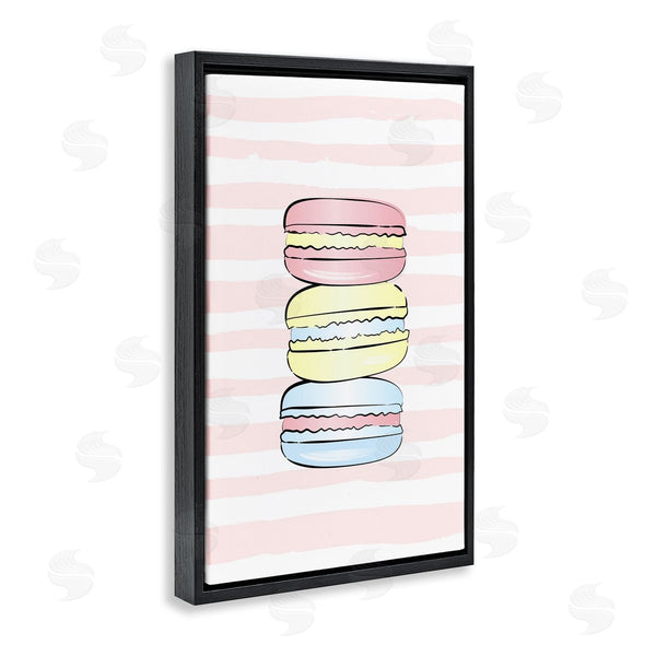 Stupell Industries Martina Pavlova | Pink Stripes Macarons