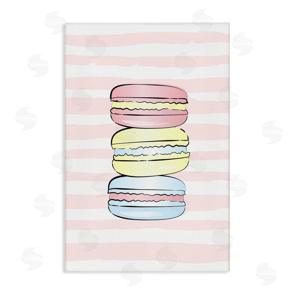 stupell industries Martina Pavlova | Pink Stripes Macarons