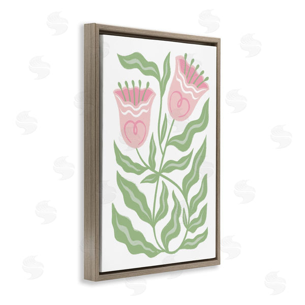 Stupell Industries Martina Pavlova | Pink Tulip Twin Blossoms