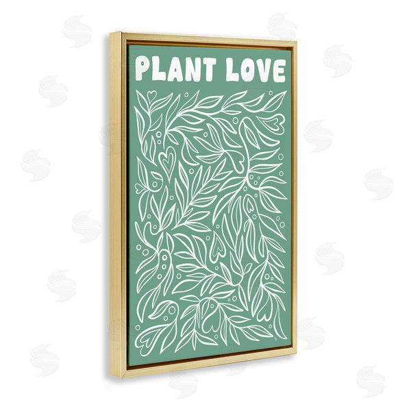 Stupell Industries Martina Pavlova | Plant Love Minimal Leaves