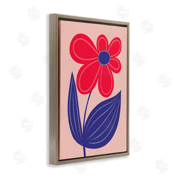 Stupell Industries Martina Pavlova | Playful Bold Red Daisy