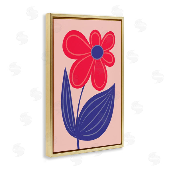 Stupell Industries Martina Pavlova | Playful Bold Red Daisy