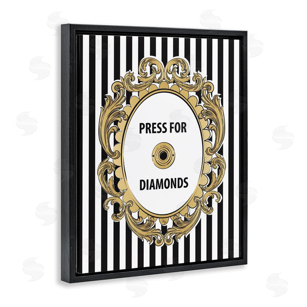 Stupell Industries Martina Pavlova | Press For Diamonds Phrase