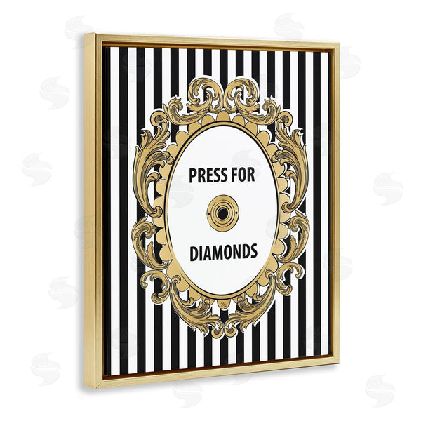Stupell Industries Martina Pavlova | Press For Diamonds Phrase