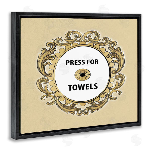 Stupell Industries Martina Pavlova | Press For Towels Ornate Bell Wall Art