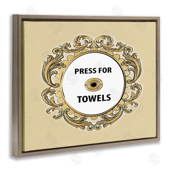 Stupell Industries Martina Pavlova | Press For Towels Ornate Bell Wall Art