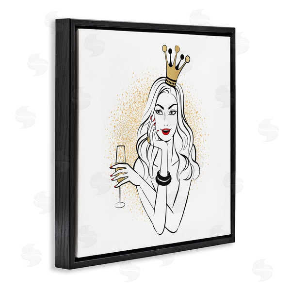 Stupell Industries Martina Pavlova | Princess With Champagne