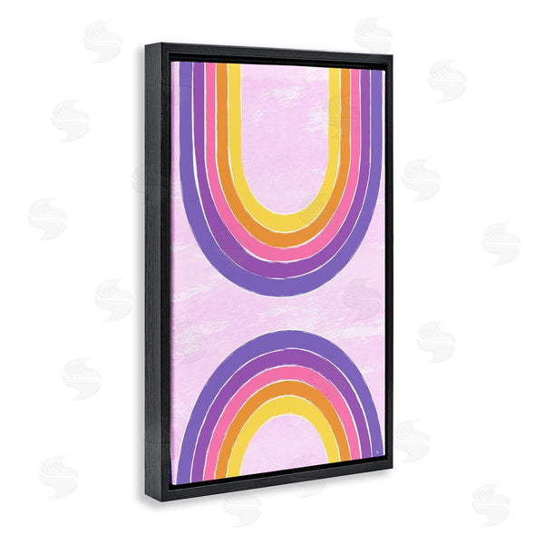 Stupell Industries Martina Pavlova | Purple Rainbow Arches