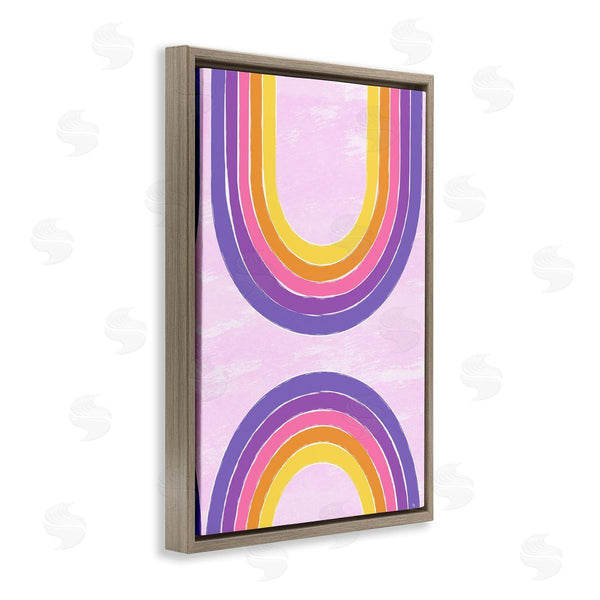 Stupell Industries Martina Pavlova | Purple Rainbow Arches