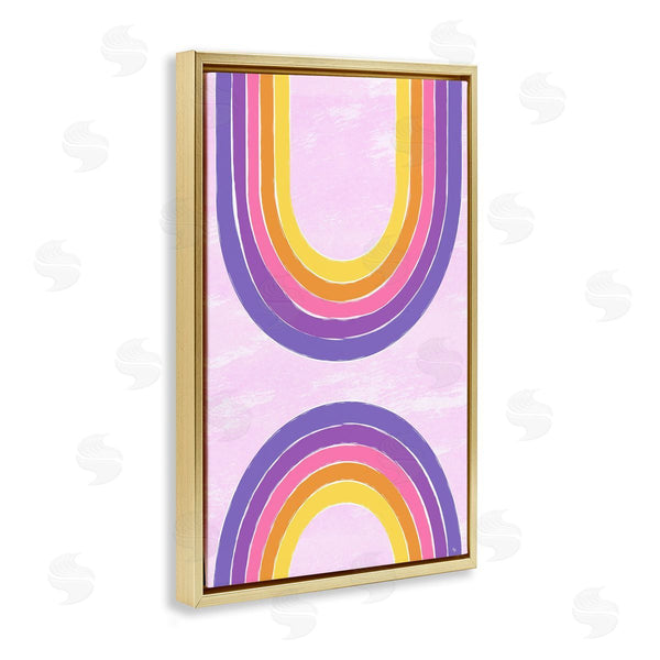 Stupell Industries Martina Pavlova | Purple Rainbow Arches