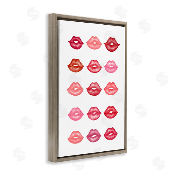 Stupell Industries Martina Pavlova | Red And Pink Lips