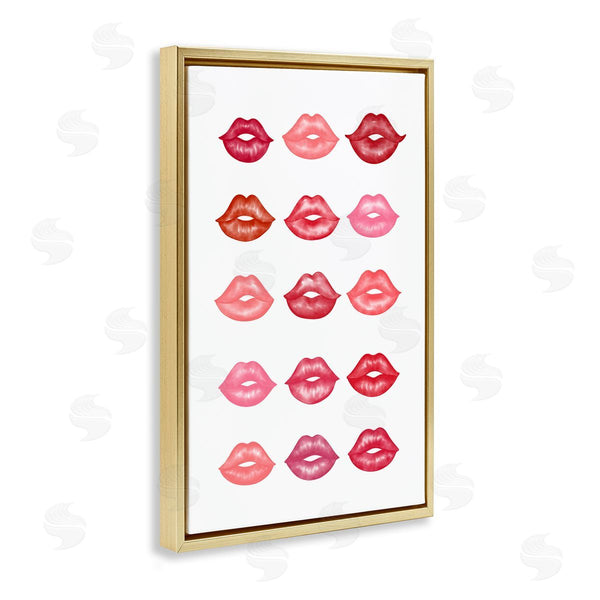 Stupell Industries Martina Pavlova | Red And Pink Lips