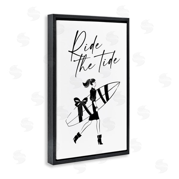 Stupell Industries Martina Pavlova | Ride The Tide Surfer