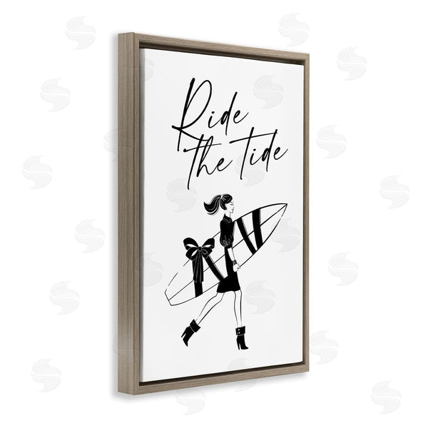 Stupell Industries Martina Pavlova | Ride The Tide Surfer