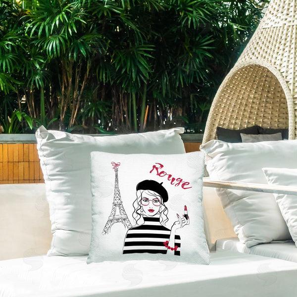 Stupell Industries Martina Pavlova | Rouge Parisian Fashion Printed Throw Pillow