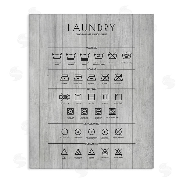 stupell industries Martina Pavlova | Rustic Laundry Diagram Wall Art