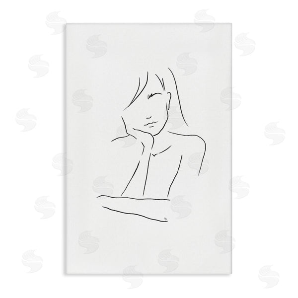 stupell industries Martina Pavlova | Sad Female Line Drawing