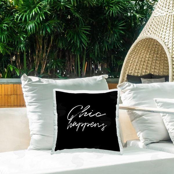 Stupell Industries Martina Pavlova | Sassy Chic Happens Printed Throw Pillow