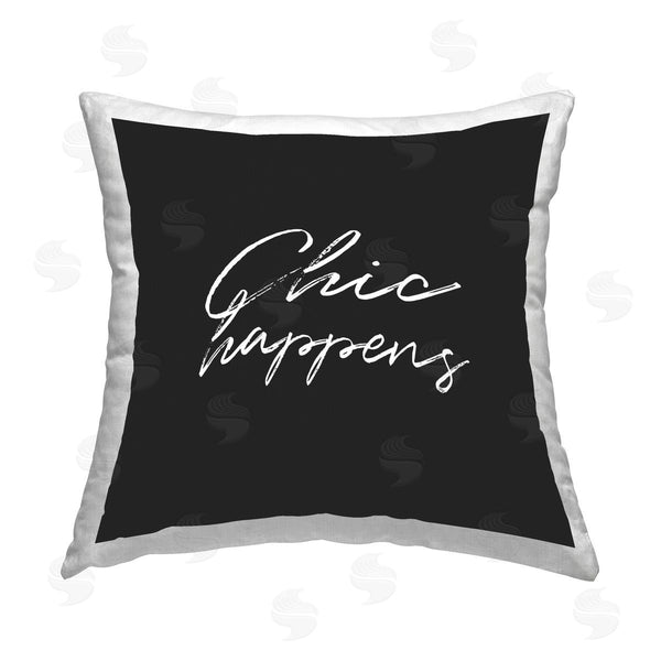 stupell industries Martina Pavlova | Sassy Chic Happens Printed Throw Pillow